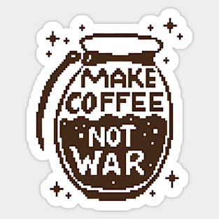 Make Coffee, not War Sticker